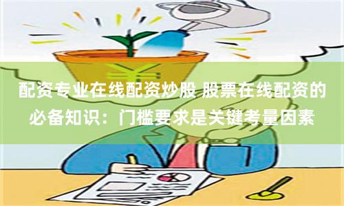 配资专业在线配资炒股 股票在线配资的必备知识：门槛要求是关键考量因素